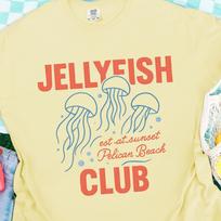 Jellyfish Club Shirt Stardew Valley Moonlight Jellies Tee Gamer Gift Cozy Gaming Pixel Art Pelican Town Retro Video Game Graphic Tee M
