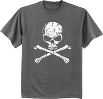 Pirate skull decal tee shirt 3XL