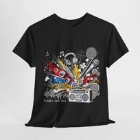 Radio Ga Ga Graphic Tee: Retro 80s Music Lover T-Shirt S