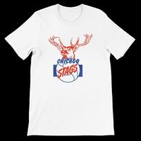 Chicago Stags T-Shirt – Vintage Basketball Team Shirt | Classic Throwback Tee XL