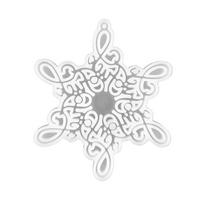 Snowflake Keychain Epoxy Resin Mold with Hole Keyring Pendant Mold for Women Men 1 gryna