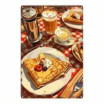 Retro metaliniai paveikslai, baldai, svetainės dekoracija 20x30cm (Multicolor,TYA-1081294-20x30) įvairiaspalvis