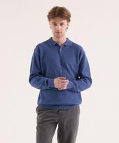 Vibrante Comfort Washable Collared Knit - Retro Blue Retro Blue/S