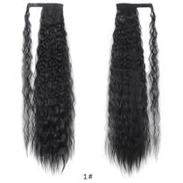 85cm Velcro Crinkle Wave Ponytail Material: Matte Heat-Resistant Synthetic Fiber