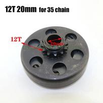 19mm 20mm GO Kart Fun Centrifugal Automatic Clutch 3/4  10/11/12/13/14T Tooth 420 Chain for Karting Minibike engine 12T 20mm
