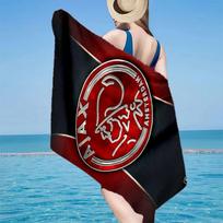 AFC Ajax Emblem Design Microfiber Beach Towel, Lightweight And Quick-Dry, for Summer Travel, Beach Essential, Swimming Pool 70cmx140cm(27x55inch)