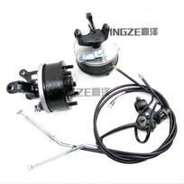 ATV GO KART KARTING UTV Buggy Handle Brake Levers Front Drum Brake Steering Knuckles With Wheel Flange Hubs
