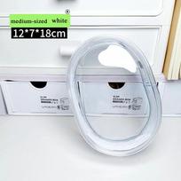 18/20cm Square Pvc Storage Pouch Mystery Box Thicken Transparent Storage Case Organizer Box Double Zipper Keychain Bag Doll Bag white middle sized