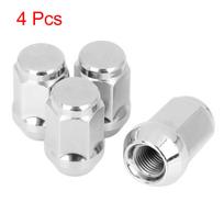 UXCELL 4 Pcs M12x1.25 Wheel Lug Nuts Chrome Bulge Acorn Wheel Lug Nuts Cone Seat for Car Accessories 4pcs M12x1.25