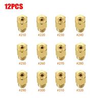 VERYUS 12 vnt./rinkinys Karbiuratoriaus pagrindiniai purkštukai Mikuni VM TM TMX karbiuratoriui #210 220 230 240 250 260 270 280 290 300 310 320