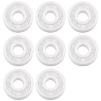 8X 608 Pilnai keramikinis guolis Zro2 rutulinis guolis 8mmx22mmx7mm Cirkonio oksido guolis balta