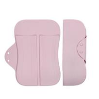 Non-slip Hair Straightener Mat Silicone Hair Straightener Storage Bag  Curling Wand rožinė