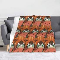 Keiji Shinogi Blanket Velvet Spring/Autumn Your Turn To Die Game Anime Breathable Soft Throw Blanket for Home Outdoor Quilt Size: 75*100cm, Weight: 230 GSM