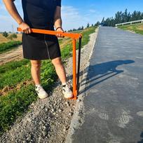 Rebar and Nail Puller for Concrete Formwork and Pipe Removal Fencing Post Puller oranžinė