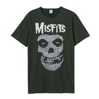 Amplified Unisex TShirt Misfits Logo New Charcoal S