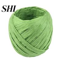 Wrapping 1 Roll Paper Ribbon Wear-resistant Multi-Purpose 17 Colors Raffia Rope for Gift Packaging