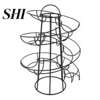 Egg Holder Multifunctional Spiral Design Iron Storage Creative Rack for Kitchen Stand juoda