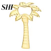 Wedding Creative Bottle Opener Non Slip Coconut Tree Shape Favors Palm Gold Color Wine for Home auksinė