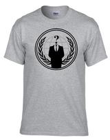Anonymous Emblem Logo Gray Kids Tshirt 006szkids S