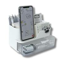 All Trust Desk Pen Small Item Desk Tabletop Stylish Organizer, Holder, Storage, Storage, Stationery, balta