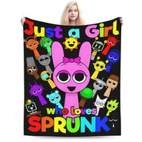 Sprunki Minkštas pledas Vaikams Pliušinis pledas Purus Sofai Lovai Flanelinis patiesalas Sofa-lova Dangalas 75X95CM