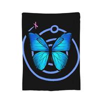 Life Is Strange Game Blanket Butterfly Fleece Funny Warm Throw Blanket for Bed Sofa All Season 75X95CM