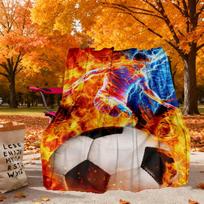 Ugnies Futbolo Žaibo Lauko Flaneliniai Antklodės, Namų Antklodės, Gerbėjų Dovanos, Tinka Visiems Metams, Kalėdinės Dovanos. 75X95CM
