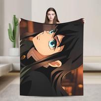 Muichiro Tokito Anime Minkštas Šiltas Antklodė Kelioninė Biuro Pliušinė Mesti Antklodę Madingas Svetainės Flanelinis Lovatiesė Sofos Lovo Dangalas 75X95CM