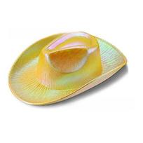 Pearlescent Shine Glitter Cowgirl Hat Glamorous Western Cowboy Hat Cowgirl Party Hat  Costume Party geltona
