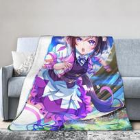 Uma Musume Pretty Derby pledas flanelinis rudens/žiemos daugiafunkcis minkštas pledas lovai miegamojo lovatiesė 75X95CM