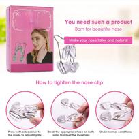 Transparent Nose Clip Beautiful Nose Clip Straightened Nose Narrowed Nose Wing Raised Nose Clip Beautiful Nose Clip and Raised Nose Bridge Clip pink