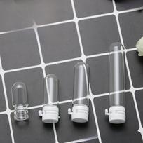 Skaidrus Bayonet stiklo butelis skysčiui (1,5 ml, 2 ml, 3 ml, 5 ml) - Ašaros formos mažos lemputės dizainas 1.5ml; white tear-off cap; glass