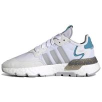 Adidas Originals Nite Jogger Retro Fashion Durable Comfortable Lightweight Breathable Sneakers Women Sneakers White Blue FX6904 36