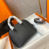 Leather shell bag togo first layer cowhide Baole bag mini mini bowling bag messenger bag 18cm 18cm juoda