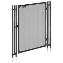 Baseino tvoros varteliai 120x75 cm juodi metaliniai tinkliniai
