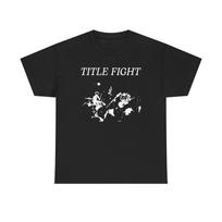 Title FighT shirt, Hardcore Punk Band T shirt, Floral Green Shed Hyperview Fan Tee, Emo Alternative Music Unisex Heavy Cotton XL