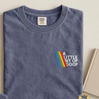 Comfort Colors® Embroidered Retro Raiders T-Shirt, ARC Shooter Tee, A Little Bit Of Goop shirt S