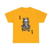 Skull King Playing Card Tee | Graphic King Skull T-Shirt 4XL