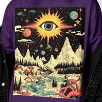 Frozen Void Eye T-Shirt | Surreal Apparel | Cosmic Tentacle Peaks, Psychedelic Space Fantasy M