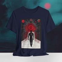 Dystopian Shirt, Space Vortex Shirt, Trippy Shirt, Optical Illusion Shirt, Psychedelic Clothing, Emo T-Shirt Cyberpunk Shirt, Grunge Apparel S