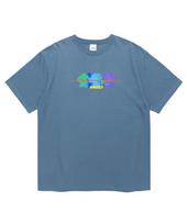 Maha Grid Shadow Dance Tee Blue(Mg2Cmmt510A) Blue/M