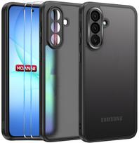Etui Czarne Matowe Do Samsung A36 / A56 / A37 / A57 + 2X Szkło Koanni