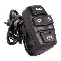 Universalus 36V-48V-60V elektrinio dviračio dalių rinkinys su 600D nailono LED priekiniu ir galiniu žibintais ruda