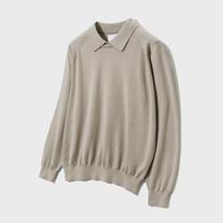 Yale Supima Cotton Raglan Collar Knit Greige Greige/S