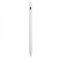 Custom Aluminum Tablet Stylus Pen with Pom Pen Tip Soft Touch Palm Rejection for Apple iPad Gifts Active Style balta