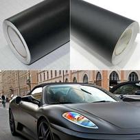 30x152CM Matinės plėvelės Juoda vinilinė plėvelė Automobilio apvyniojimas „pasidaryk pats“ lipdukas Transporto priemonės lipdukas 3D burbuliukai Madingi automobilio papuošimai