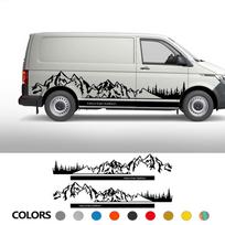 4 vnt. / partijos automobilių lipdukai, skirti Volkswagen VW Transporter T4 T5 T6 Multivan Caravelle Kemperio furgonui „Pasidaryk pats“ lipdukai SWB