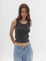 Heatherment Regular Sleeveless (Charcoal) Os