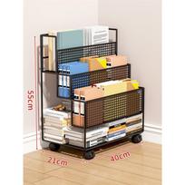 Mobile Bookshelf Storage Trolley Multi-Layer Kitchen Cart with Wheels Bathroom Organizer Shelves Household Snacks Rack balta