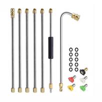 Pressure cleaning extension rod with U-shaped bent rod 1/4 quick connection 4000PSI, total length 256cm, long-distance cleaning A